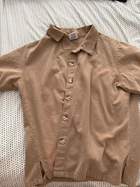 Light Tan Button-Up Shirt